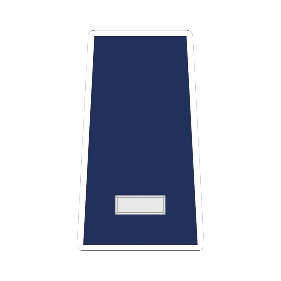 US Air force O2 class b (United States) (Military Rank) STICKER Vinyl Kiss-Cut Decal 4 Inch White - The Sticker Space