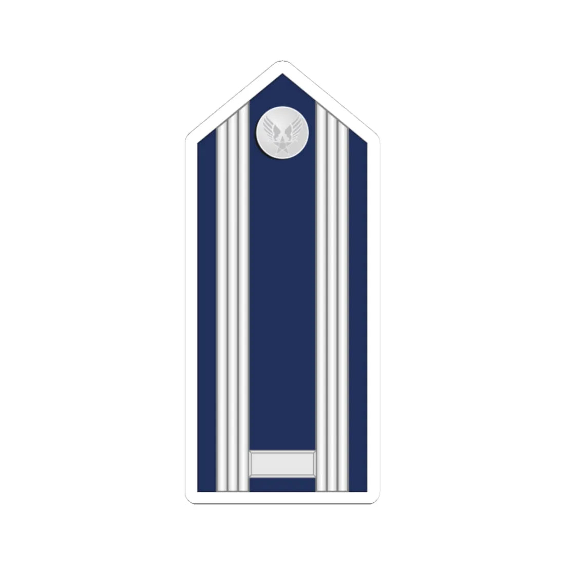 US Air force O2 mess (United States) (Military Rank) STICKER Vinyl Kiss-Cut Decal 3 Inch White - The Sticker Space