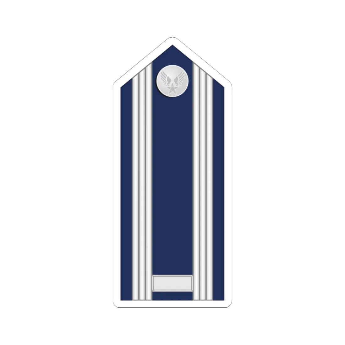 US Air force O2 mess (United States) (Military Rank) STICKER Vinyl Kiss-Cut Decal 4 Inch White - The Sticker Space