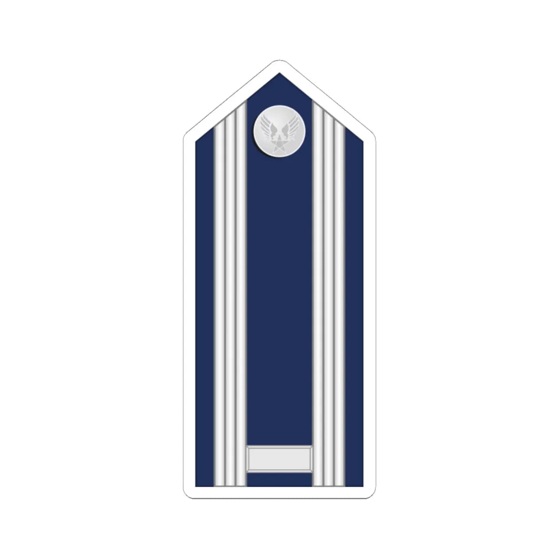 US Air force O2 mess (United States) (Military Rank) STICKER Vinyl Kiss-Cut Decal 6 Inch White - The Sticker Space