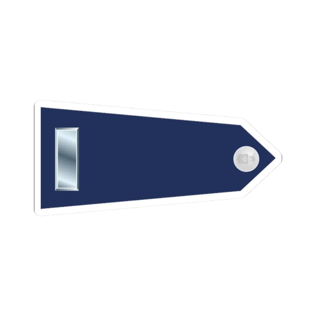 US Air Force O2 shoulderboard rotated 1949-1999 (United States) (Military Rank) STICKER Vinyl Kiss-Cut Decal 2 Inch White - The Sticker Space