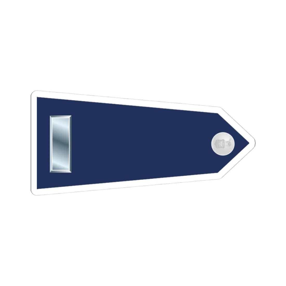 US Air Force O2 shoulderboard rotated 1949-1999 (United States) (Military Rank) STICKER Vinyl Kiss-Cut Decal 3 Inch White - The Sticker Space