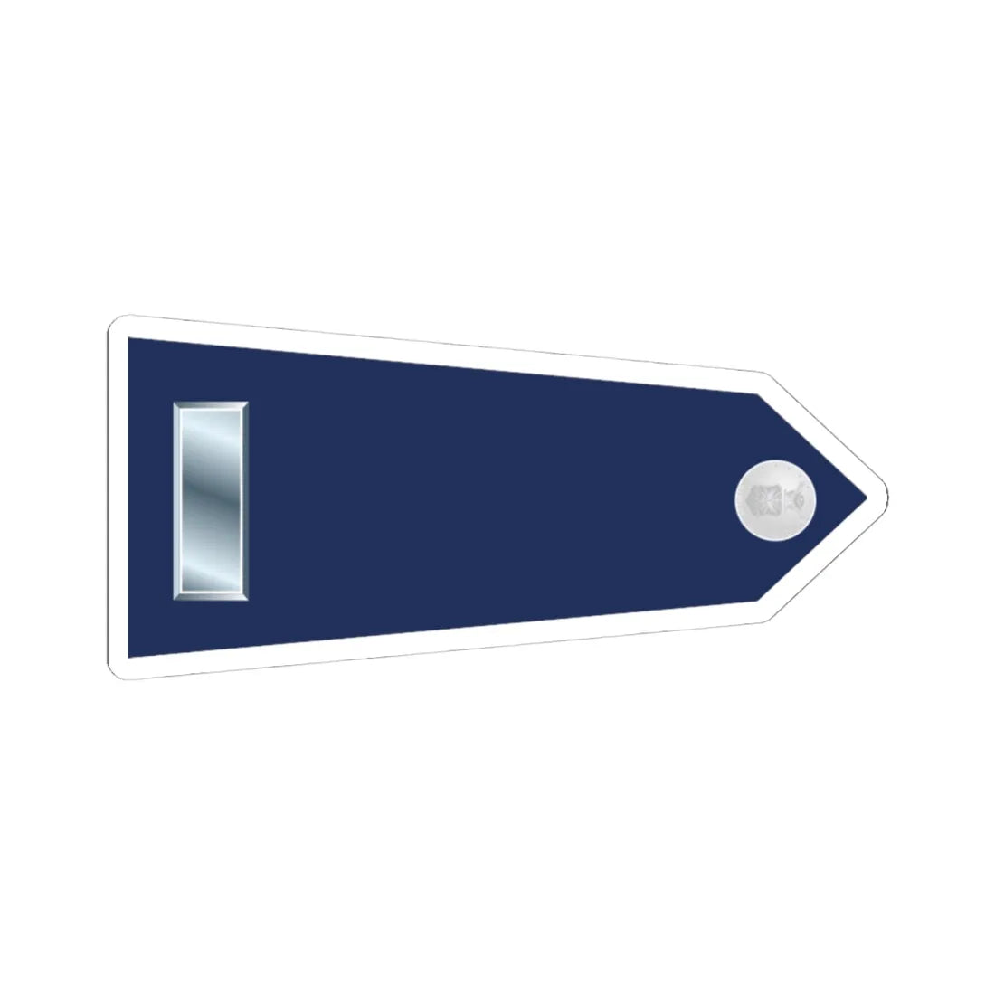 US Air Force O2 shoulderboard rotated 1949-1999 (United States) (Military Rank) STICKER Vinyl Kiss-Cut Decal 4 Inch White - The Sticker Space