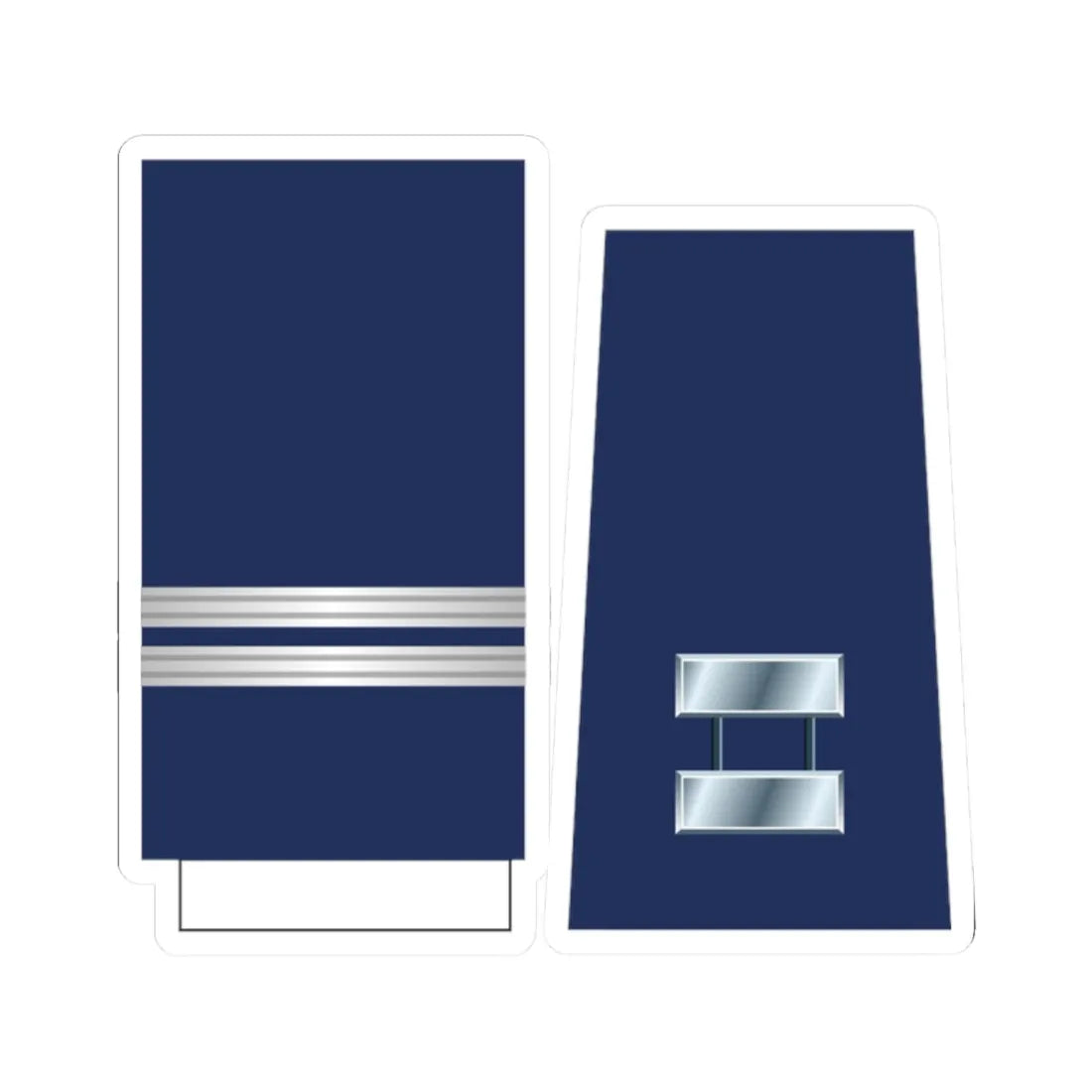 US Air Force O3 1993-1994 (United States) (Military Rank) STICKER Vinyl Kiss-Cut Decal 2 Inch White - The Sticker Space