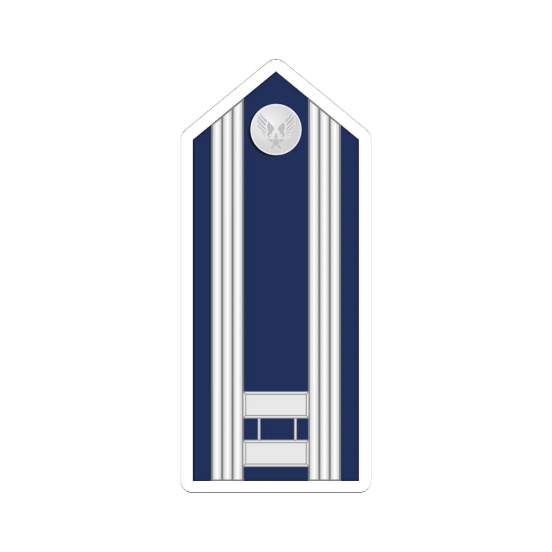 US Air force O3 mess (United States) (Military Rank) STICKER Vinyl Kiss-Cut Decal 3 Inch White - The Sticker Space