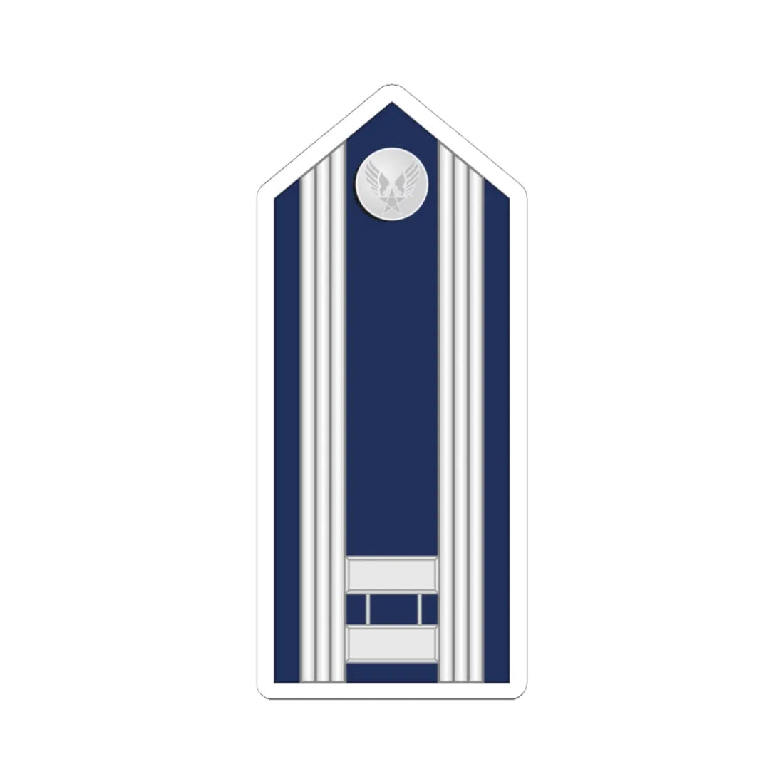 US Air force O3 mess (United States) (Military Rank) STICKER Vinyl Kiss-Cut Decal 4 Inch White - The Sticker Space