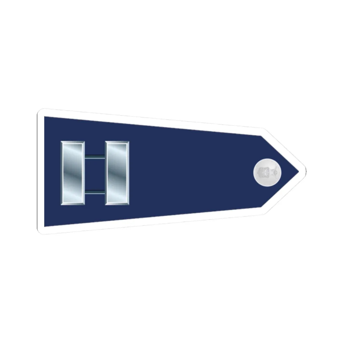 US Air Force O3 shoulderboard rotated 1949-1999 (United States) (Military Rank) STICKER Vinyl Kiss-Cut Decal 2 Inch White - The Sticker Space