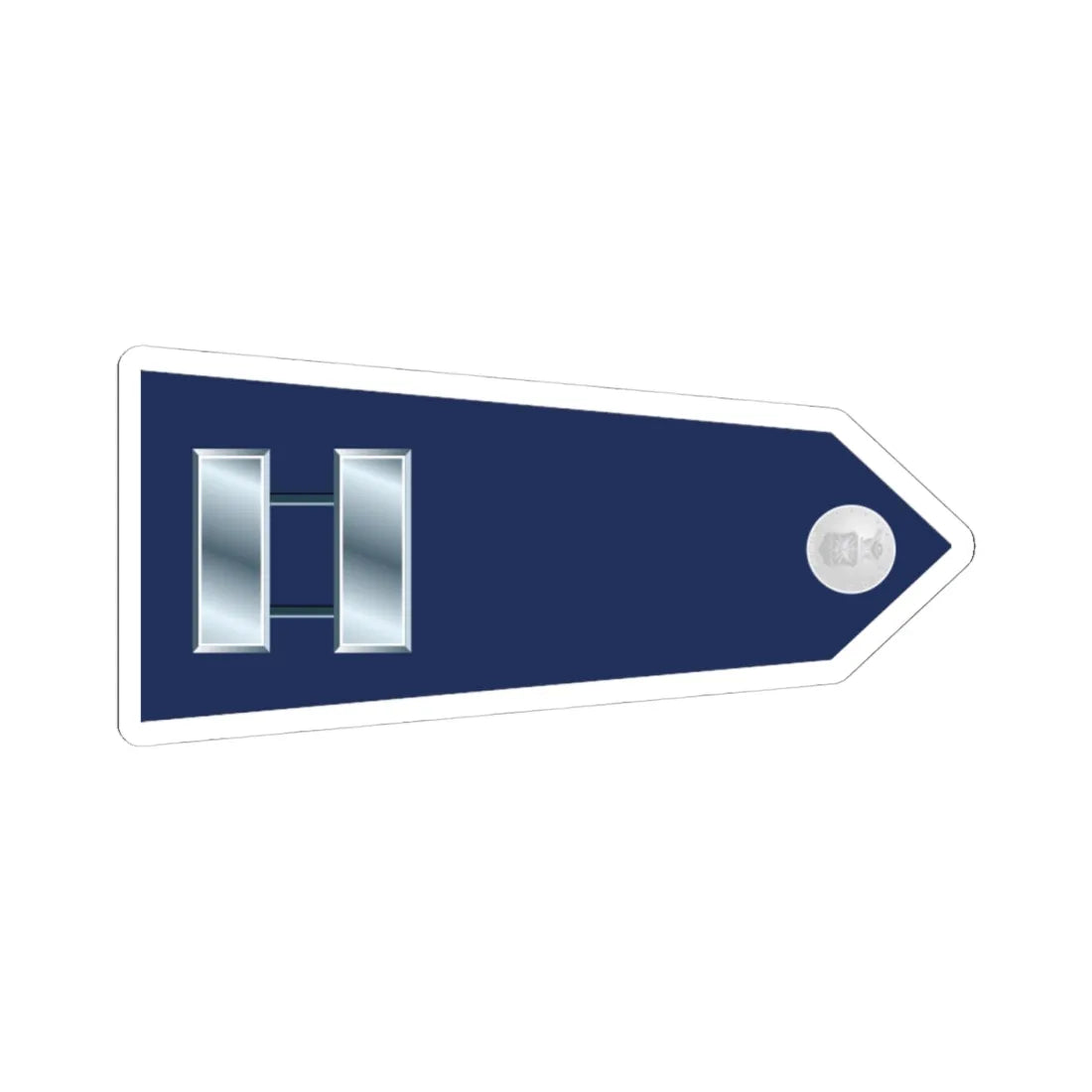 US Air Force O3 shoulderboard rotated 1949-1999 (United States) (Military Rank) STICKER Vinyl Kiss-Cut Decal 4 Inch White - The Sticker Space