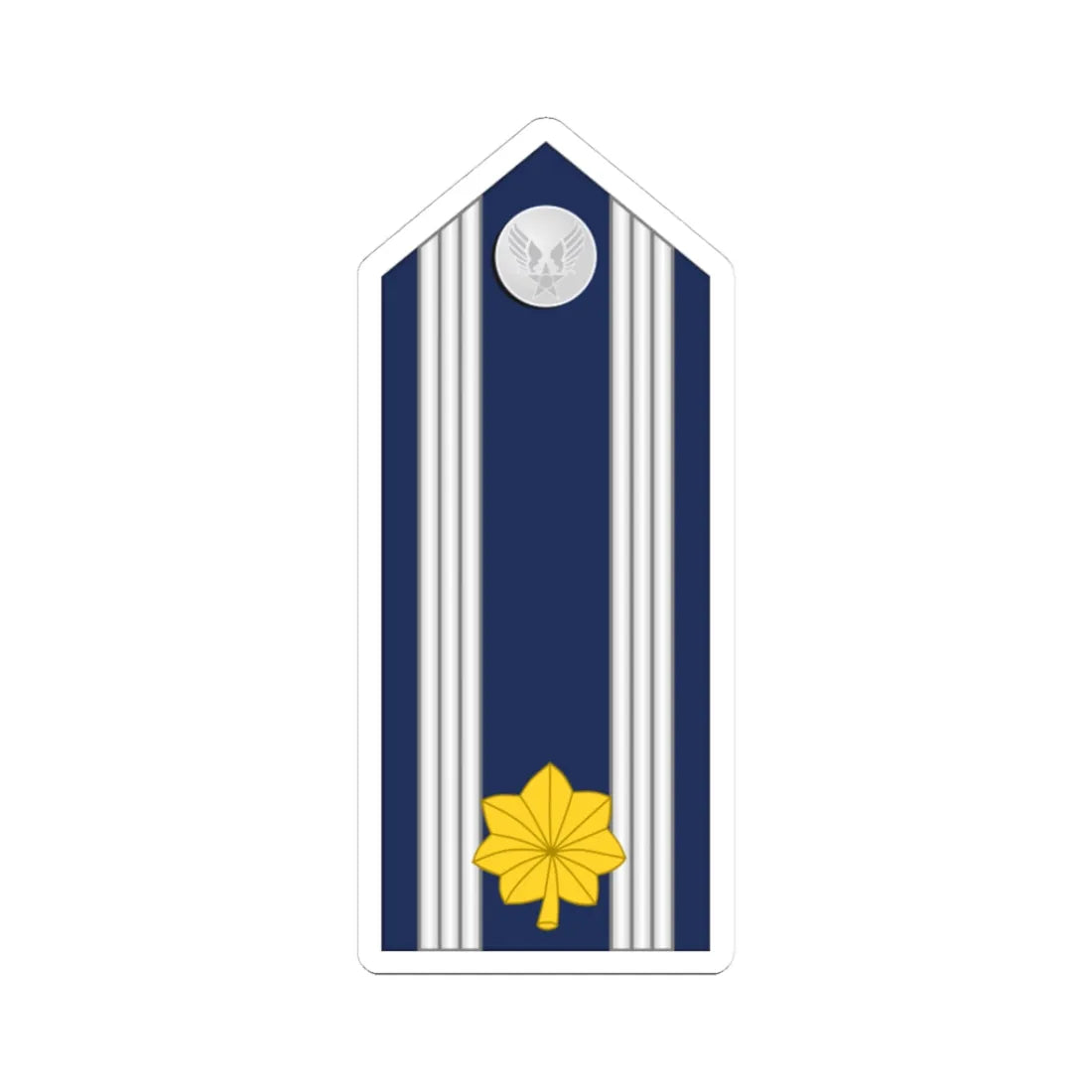 US Air force O4 mess (United States) (Military Rank) STICKER Vinyl Kiss-Cut Decal 3 Inch White - The Sticker Space