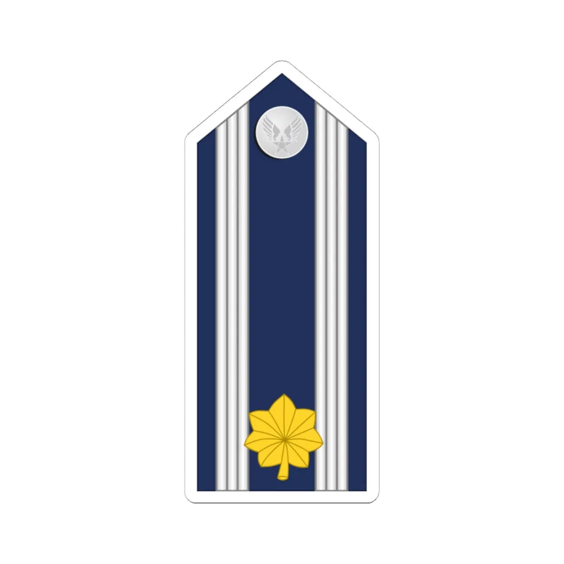 US Air force O4 mess (United States) (Military Rank) STICKER Vinyl Kiss-Cut Decal 4 Inch White - The Sticker Space