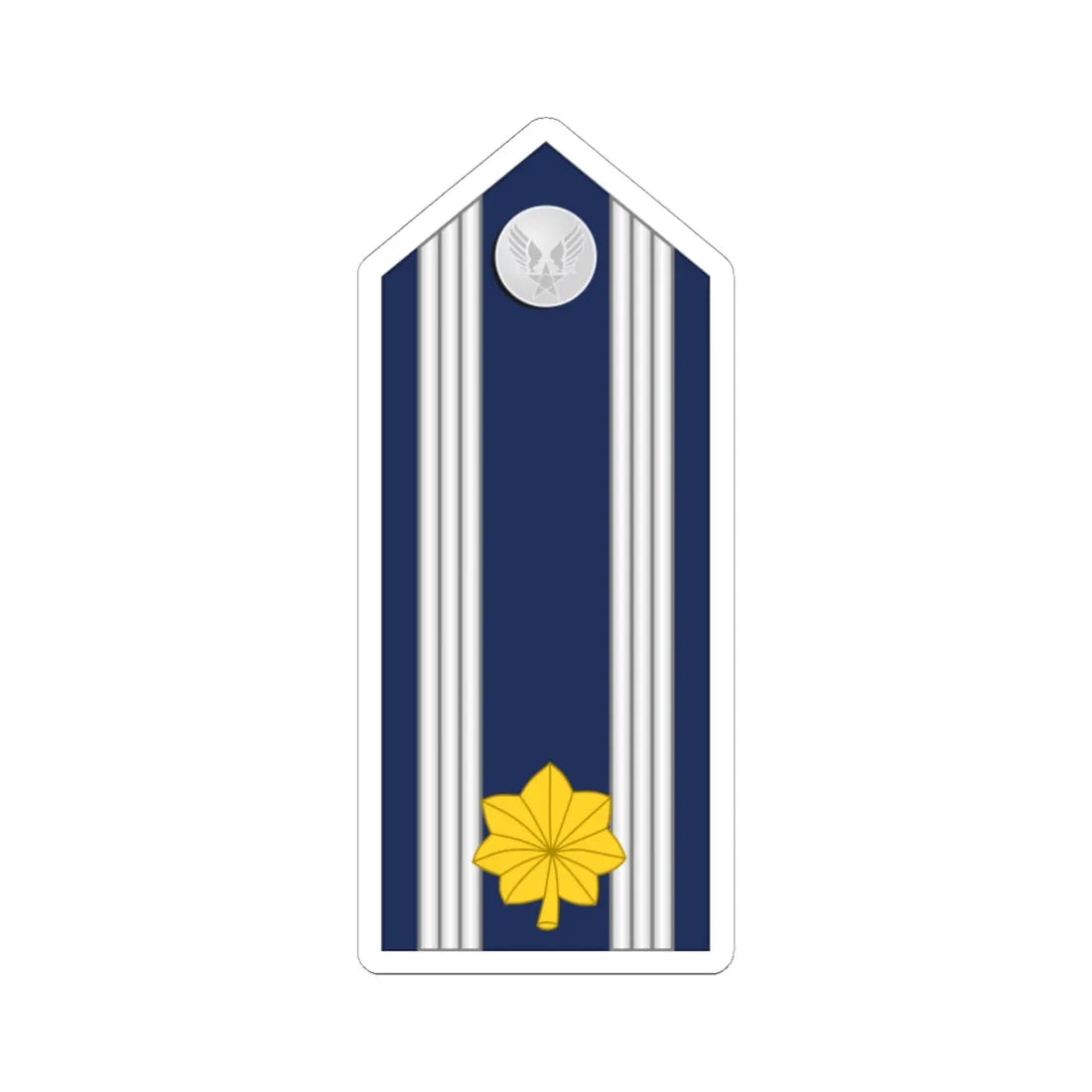 US Air force O4 mess (United States) (Military Rank) STICKER Vinyl Kiss-Cut Decal 6 Inch White - The Sticker Space