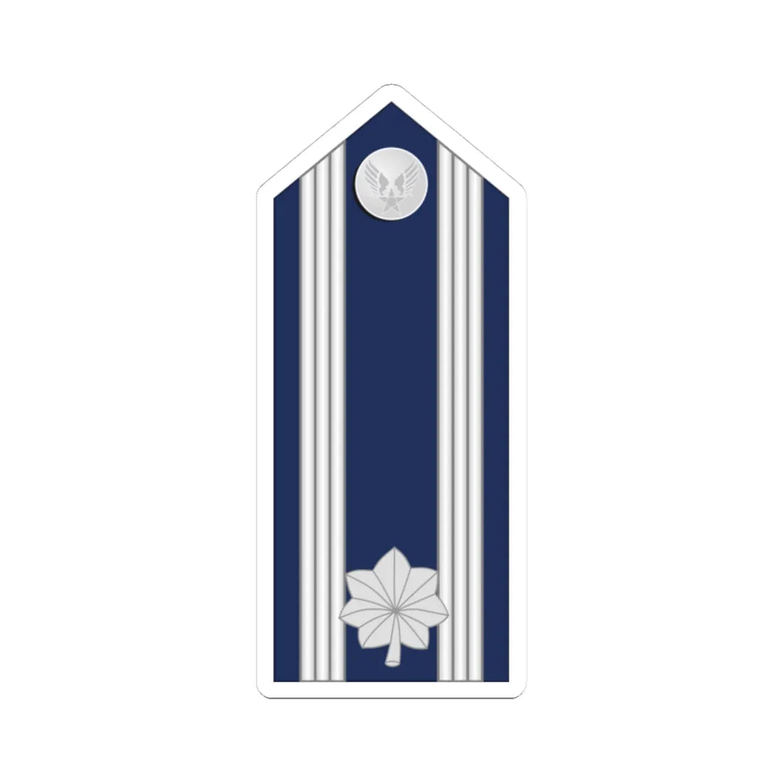 US Air force O5 mess (United States) (Military Rank) STICKER Vinyl Kiss-Cut Decal 3 Inch White - The Sticker Space