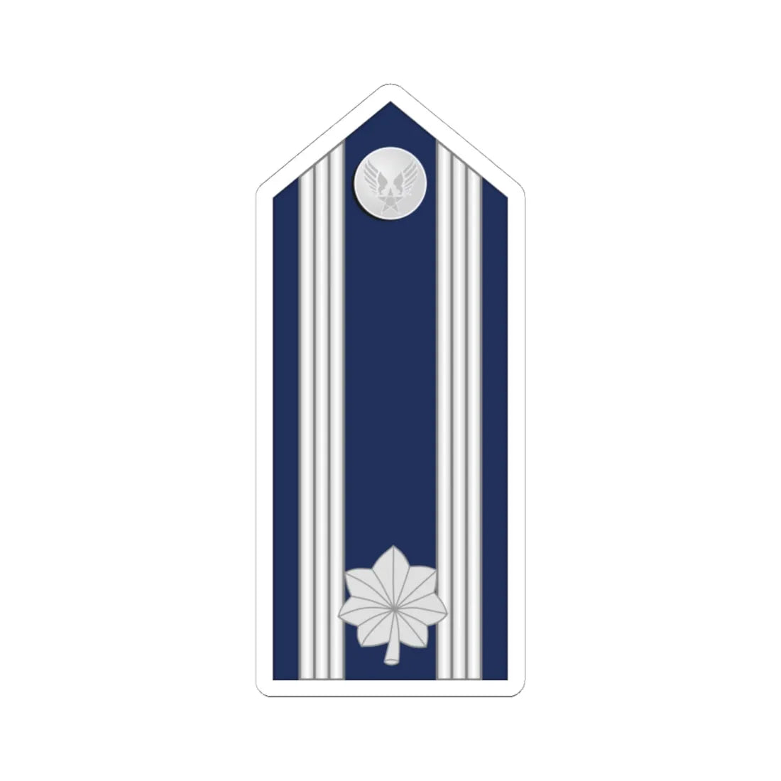 US Air force O5 mess (United States) (Military Rank) STICKER Vinyl Kiss-Cut Decal 4 Inch White - The Sticker Space