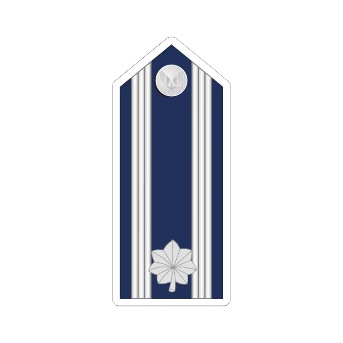 US Air force O5 mess (United States) (Military Rank) STICKER Vinyl Kiss-Cut Decal 6 Inch White - The Sticker Space