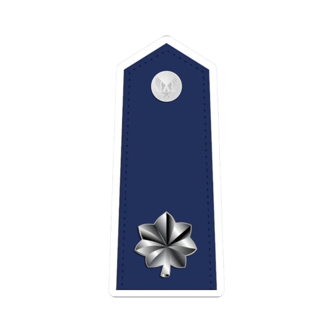 US Air Force O5 shoulderboard (United States) (Military Rank) STICKER Vinyl Kiss-Cut Decal 2 Inch White - The Sticker Space