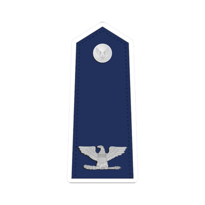 US Air Force O6 shoulderboard (United States) (Military Rank) STICKER Vinyl Kiss-Cut Decal 2 Inch White - The Sticker Space