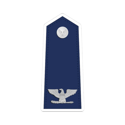 US Air Force O6 shoulderboard (United States) (Military Rank) STICKER Vinyl Kiss-Cut Decal 3 Inch White - The Sticker Space