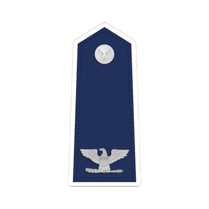 US Air Force O6 shoulderboard (United States) (Military Rank) STICKER Vinyl Kiss-Cut Decal 4 Inch White - The Sticker Space