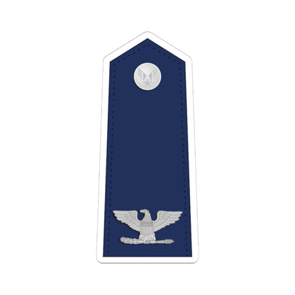 US Air Force O6 shoulderboard (United States) (Military Rank) STICKER Vinyl Kiss-Cut Decal 6 Inch White - The Sticker Space