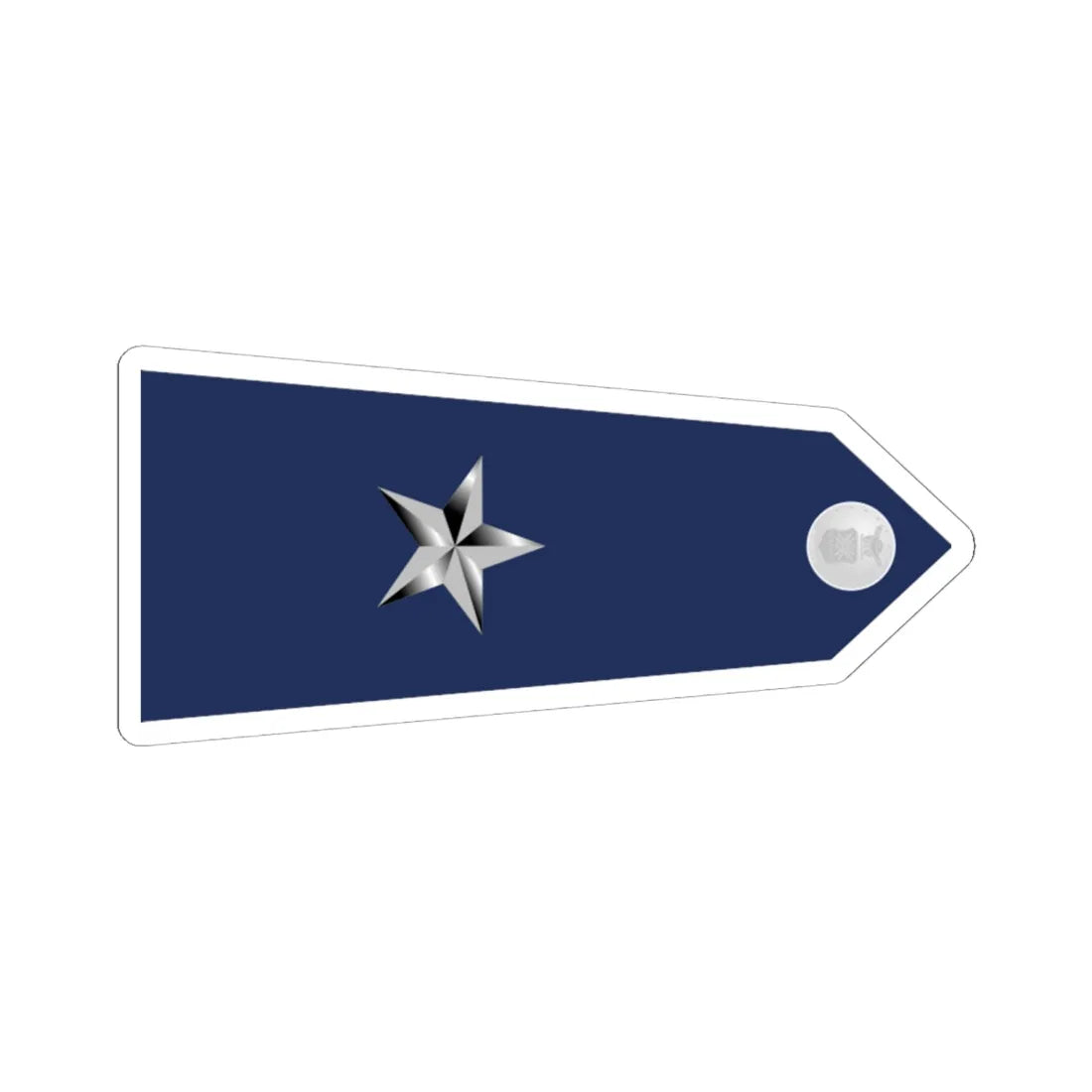 US Air Force O7 shoulderboard rotated 1949-1999 (United States) (Military Rank) STICKER Vinyl Kiss-Cut Decal 6 Inch White - The Sticker Space
