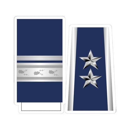 US Air Force O8 1993-1994 (United States) (Military Rank) STICKER Vinyl Kiss-Cut Decal 4 Inch White - The Sticker Space