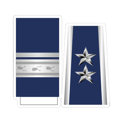 US Air Force O8 1993-1994 (United States) (Military Rank) STICKER Vinyl Kiss-Cut Decal 6 Inch White - The Sticker Space