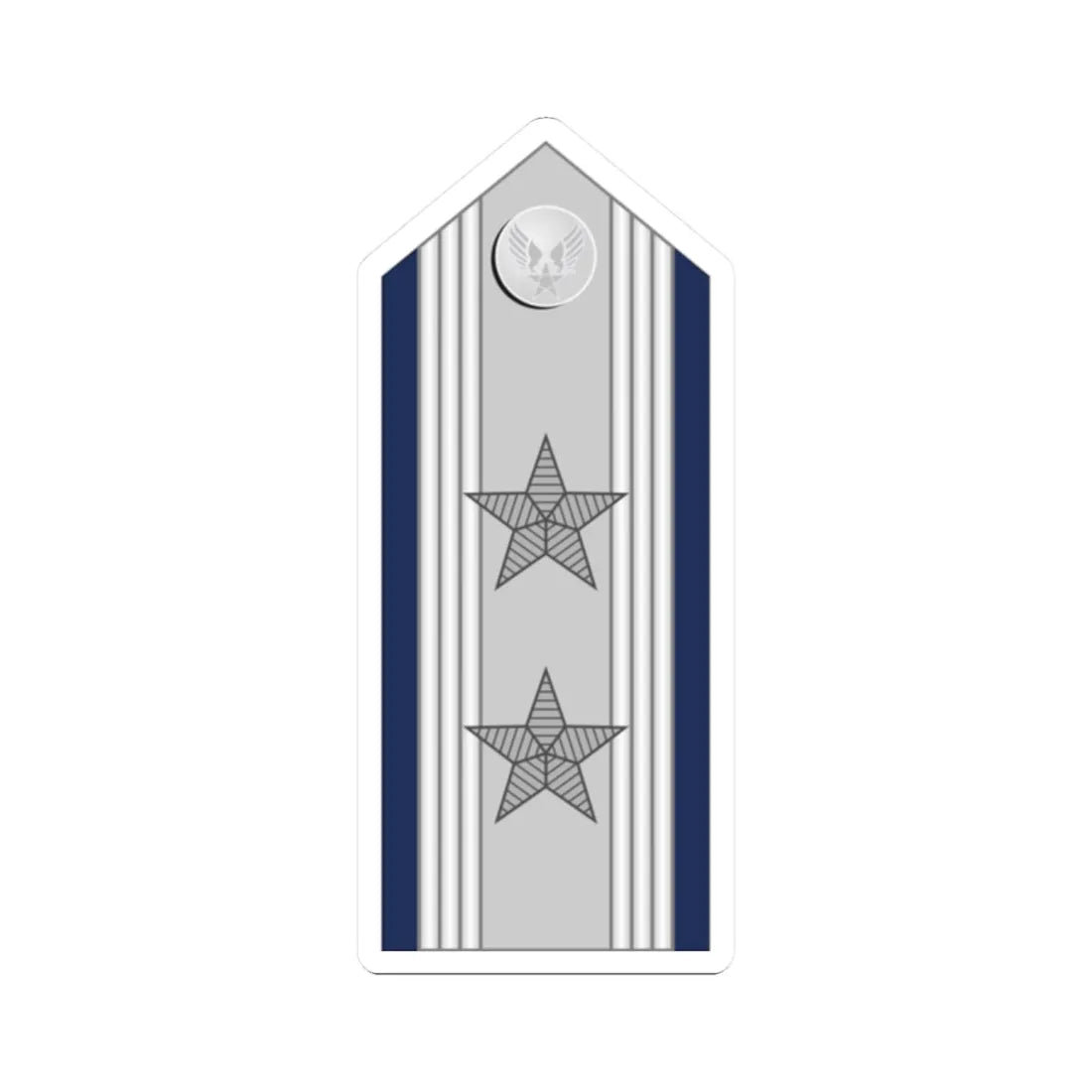 US Air force O8 mess (United States) (Military Rank) STICKER Vinyl Kiss-Cut Decal 2 Inch White - The Sticker Space