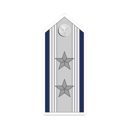 US Air force O8 mess (United States) (Military Rank) STICKER Vinyl Kiss-Cut Decal 2 Inch White - The Sticker Space