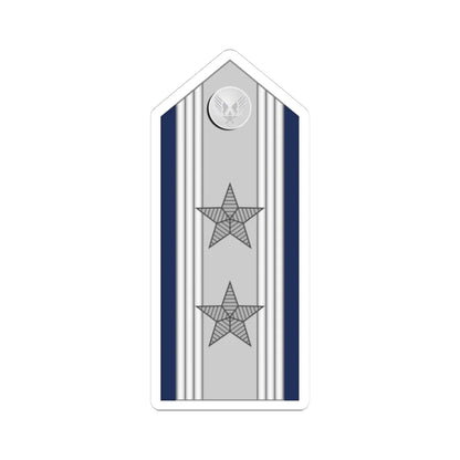 US Air force O8 mess (United States) (Military Rank) STICKER Vinyl Kiss-Cut Decal 3 Inch White - The Sticker Space