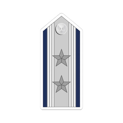 US Air force O8 mess (United States) (Military Rank) STICKER Vinyl Kiss-Cut Decal 4 Inch White - The Sticker Space