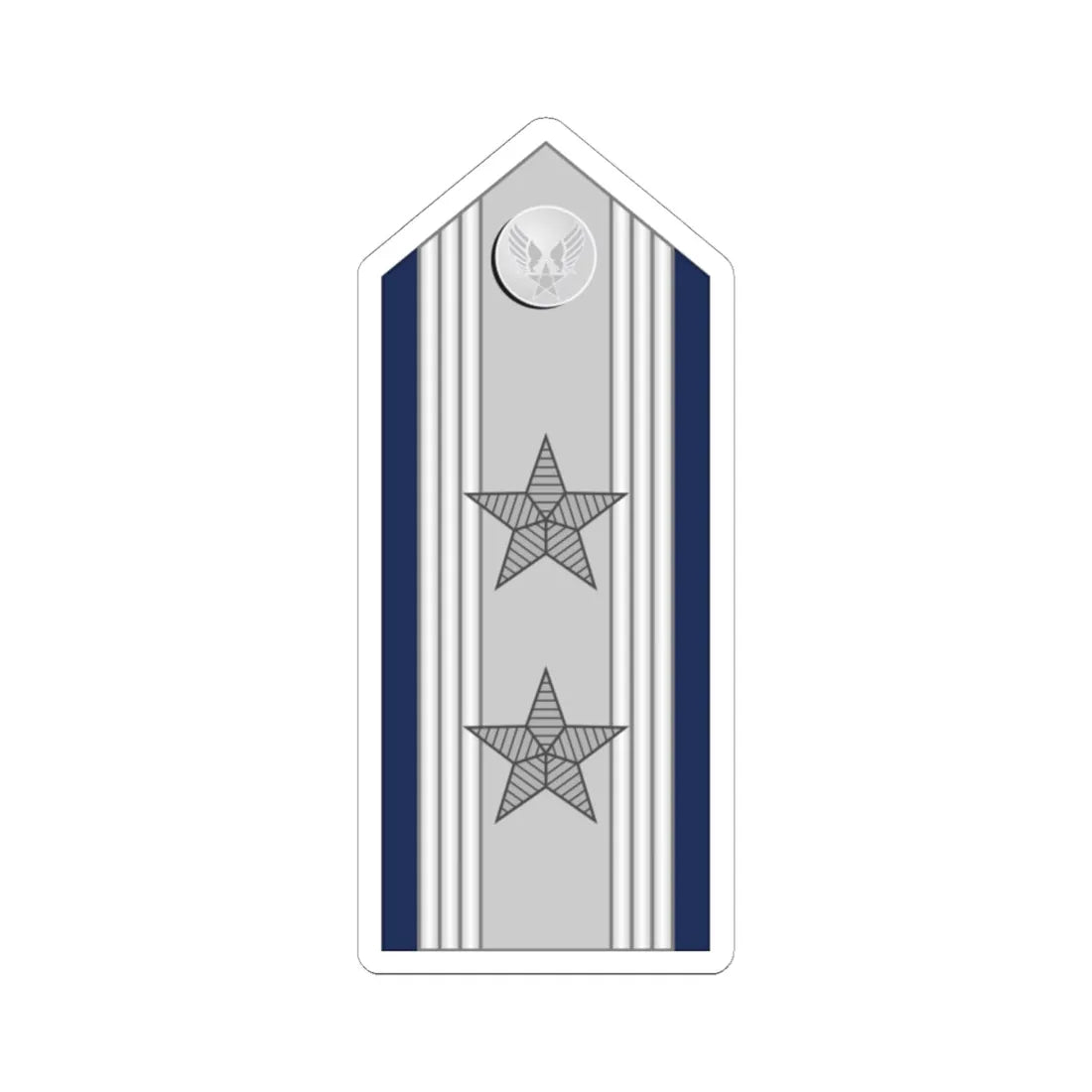 US Air force O8 mess (United States) (Military Rank) STICKER Vinyl Kiss-Cut Decal 6 Inch White - The Sticker Space