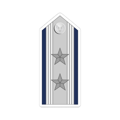 US Air force O8 mess (United States) (Military Rank) STICKER Vinyl Kiss-Cut Decal 6 Inch White - The Sticker Space