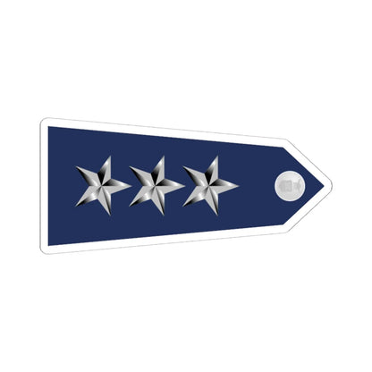 US Air Force O9 shoulderboard rotated 1949-1999 (United States) (Military Rank) STICKER Vinyl Kiss-Cut Decal 6 Inch White - The Sticker Space