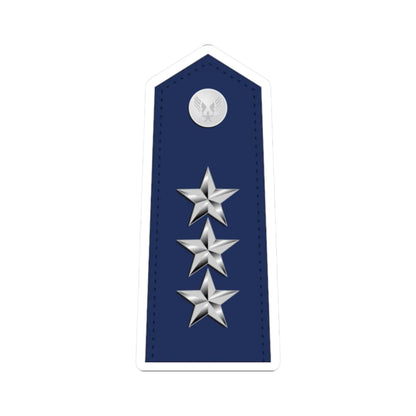 US Air Force O9 shoulderboard (United States) (Military Rank) STICKER Vinyl Kiss-Cut Decal 2 Inch White - The Sticker Space