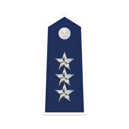 US Air Force O9 shoulderboard (United States) (Military Rank) STICKER Vinyl Kiss-Cut Decal 2 Inch White - The Sticker Space