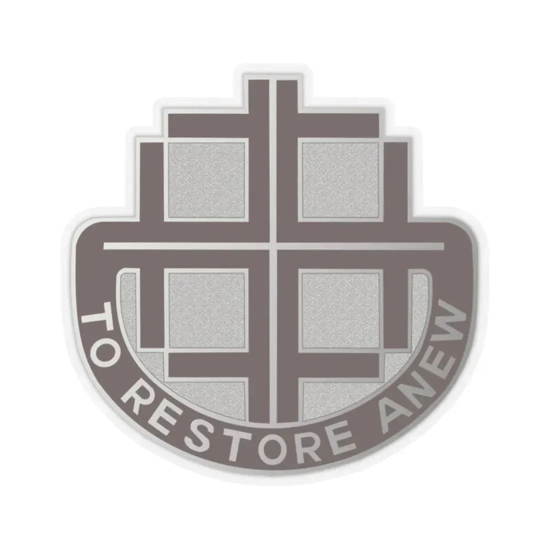 US Area Dental Laboratory Alameda (U.S. Army) STICKER Vinyl Kiss-Cut Decal 2 Inch Transparent - The Sticker Space