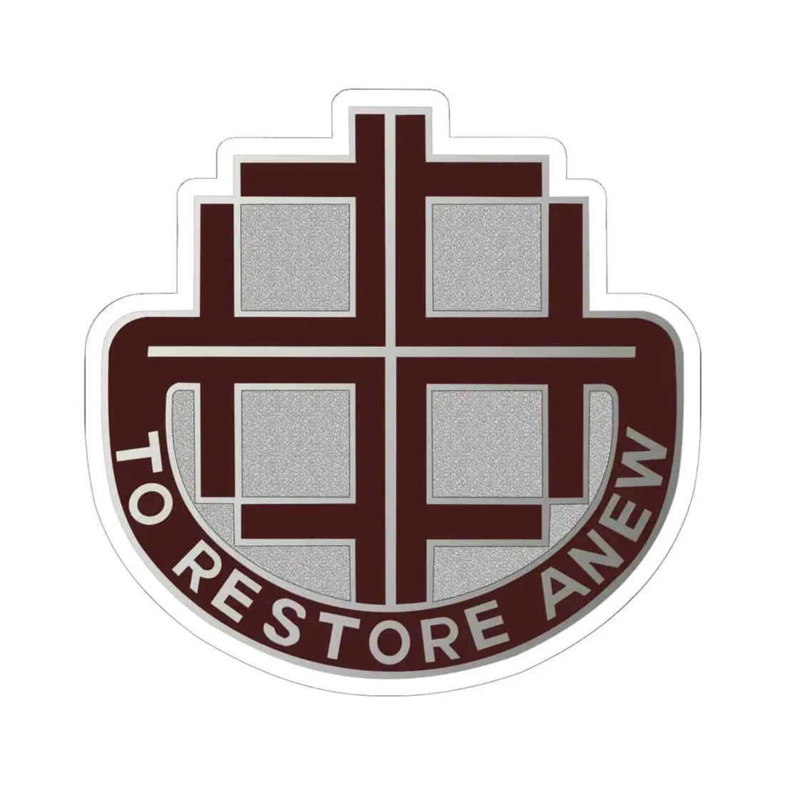 US Area Dental Laboratory Alameda (U.S. Army) STICKER Vinyl Kiss-Cut Decal 6 Inch White - The Sticker Space