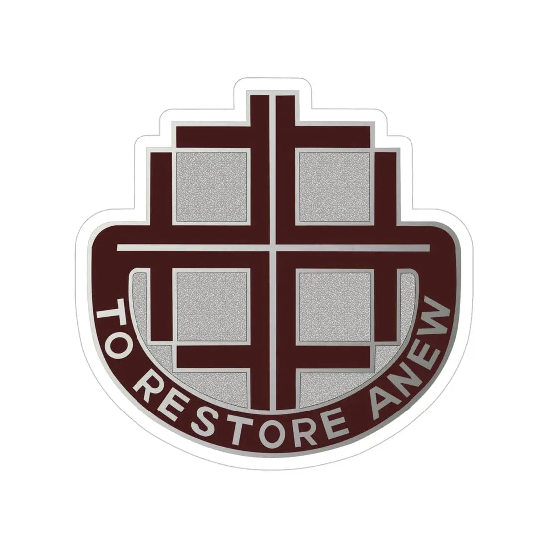 US Area Dental Laboratory Alameda (U.S. Army) Transparent STICKER Die-Cut Vinyl Decal 4 Inch - The Sticker Space