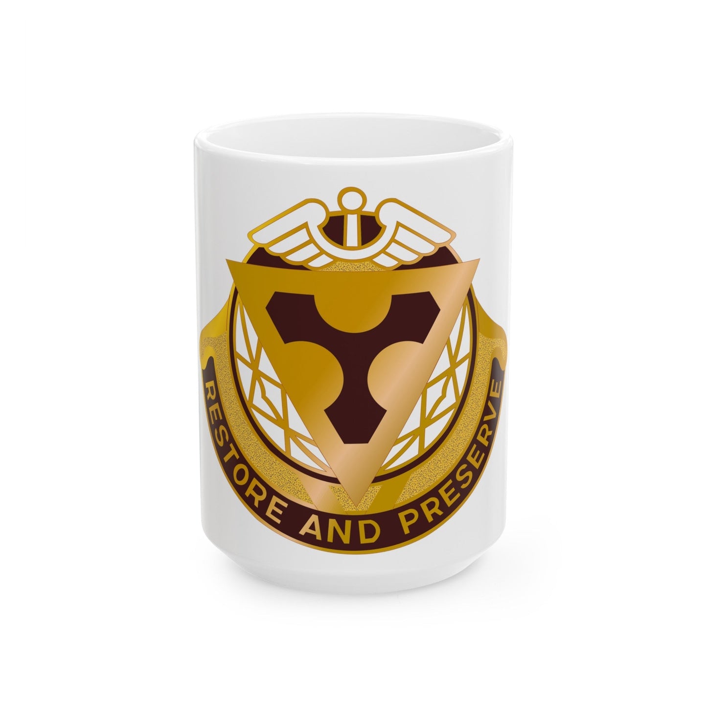 US Area Dental Laboratory Fort Sam Houston (U.S. Army) White Coffee Mug-15oz-The Sticker Space