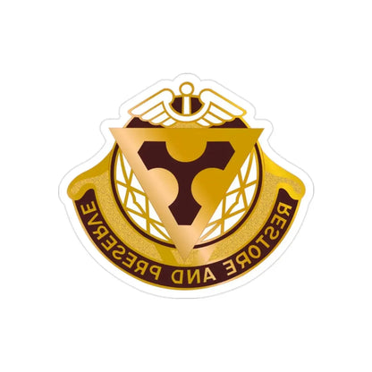 US Area Dental Laboratory Fort Sam Houston (U.S. Army) REVERSE PRINT Transparent Die-Cut STICKER 2 Inch Die-Cut Transparent - The Sticker Space