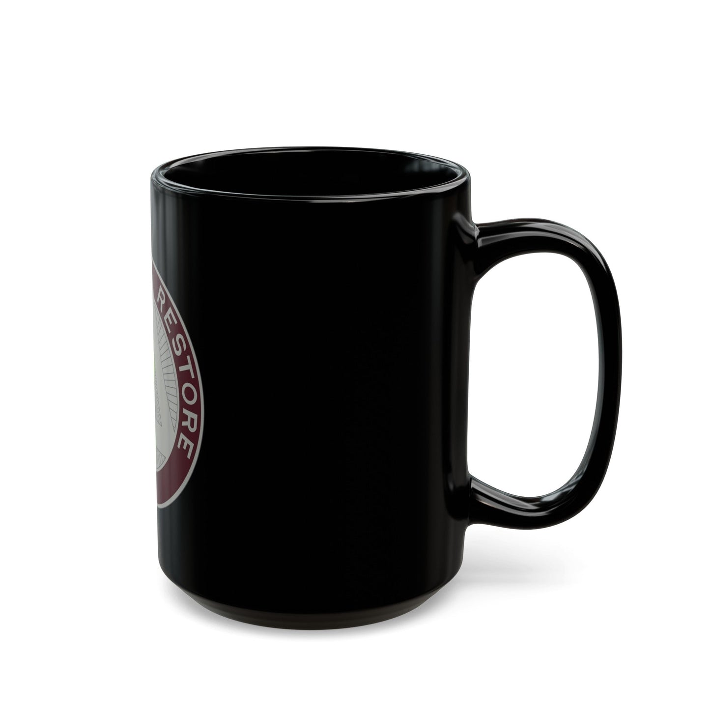 US Area Dental Laboratory Walter Reed Medical Center (U.S. Army) Black Coffee Mug-The Sticker Space