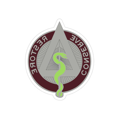 US Area Dental Laboratory Walter Reed Medical Center (U.S. Army) REVERSE PRINT Transparent STICKER-4" × 4"-The Sticker Space