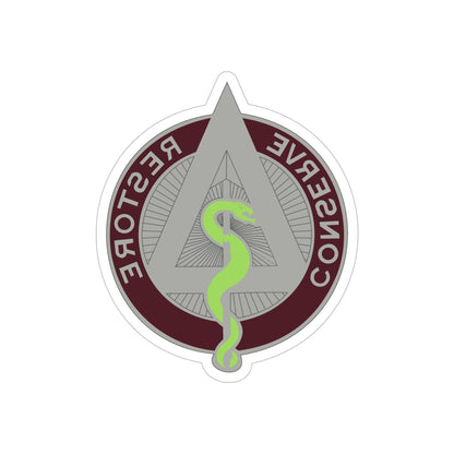 US Area Dental Laboratory Walter Reed Medical Center (U.S. Army) REVERSE PRINT Transparent STICKER-6 Inch-The Sticker Space