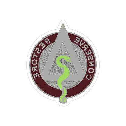 US Area Dental Laboratory Walter Reed Medical Center (U.S. Army) REVERSE PRINT Transparent Die-Cut STICKER 2 Inch Die-Cut Transparent - The Sticker Space