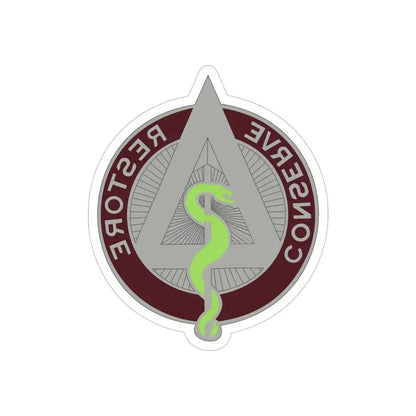 US Area Dental Laboratory Walter Reed Medical Center (U.S. Army) REVERSE PRINT Transparent Die-Cut STICKER 4 Inch Die-Cut Transparent - The Sticker Space