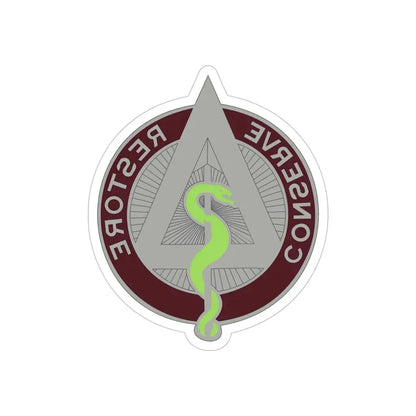 US Area Dental Laboratory Walter Reed Medical Center (U.S. Army) REVERSE PRINT Transparent Die-Cut STICKER 5 Inch Die-Cut Transparent - The Sticker Space