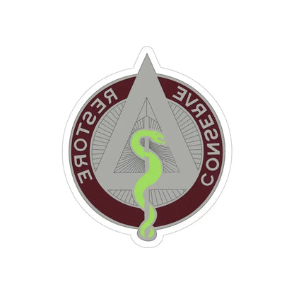 US Area Dental Laboratory Walter Reed Medical Center (U.S. Army) REVERSE PRINT Transparent Die-Cut STICKER 6 Inch Die-Cut Transparent - The Sticker Space