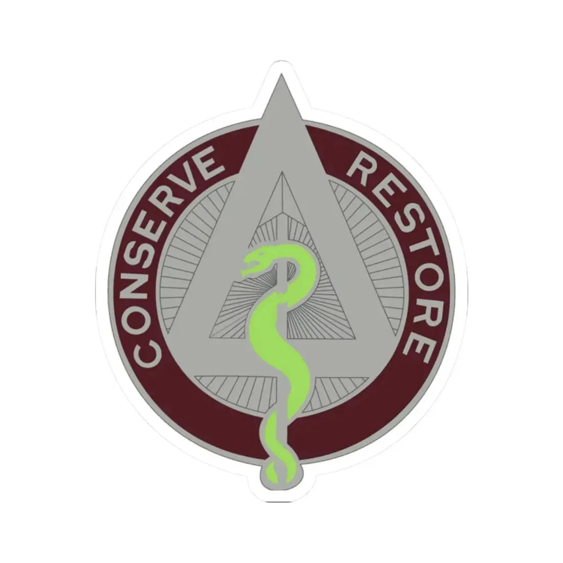 US Area Dental Laboratory Walter Reed Medical Center (U.S. Army) STICKER Vinyl Kiss-Cut Decal 2 Inch White - The Sticker Space