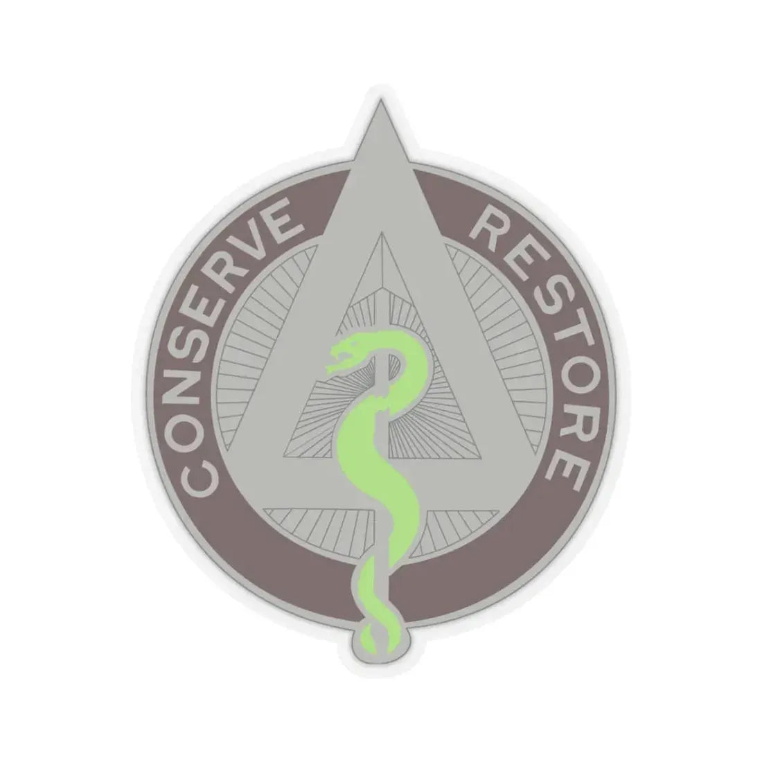 US Area Dental Laboratory Walter Reed Medical Center (U.S. Army) STICKER Vinyl Kiss-Cut Decal 3 Inch Transparent - The Sticker Space