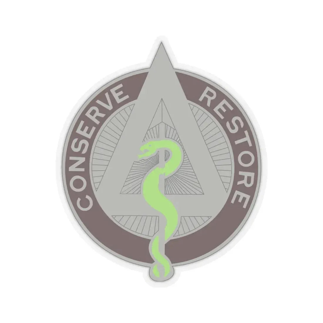 US Area Dental Laboratory Walter Reed Medical Center (U.S. Army) STICKER Vinyl Kiss-Cut Decal 4 Inch Transparent - The Sticker Space